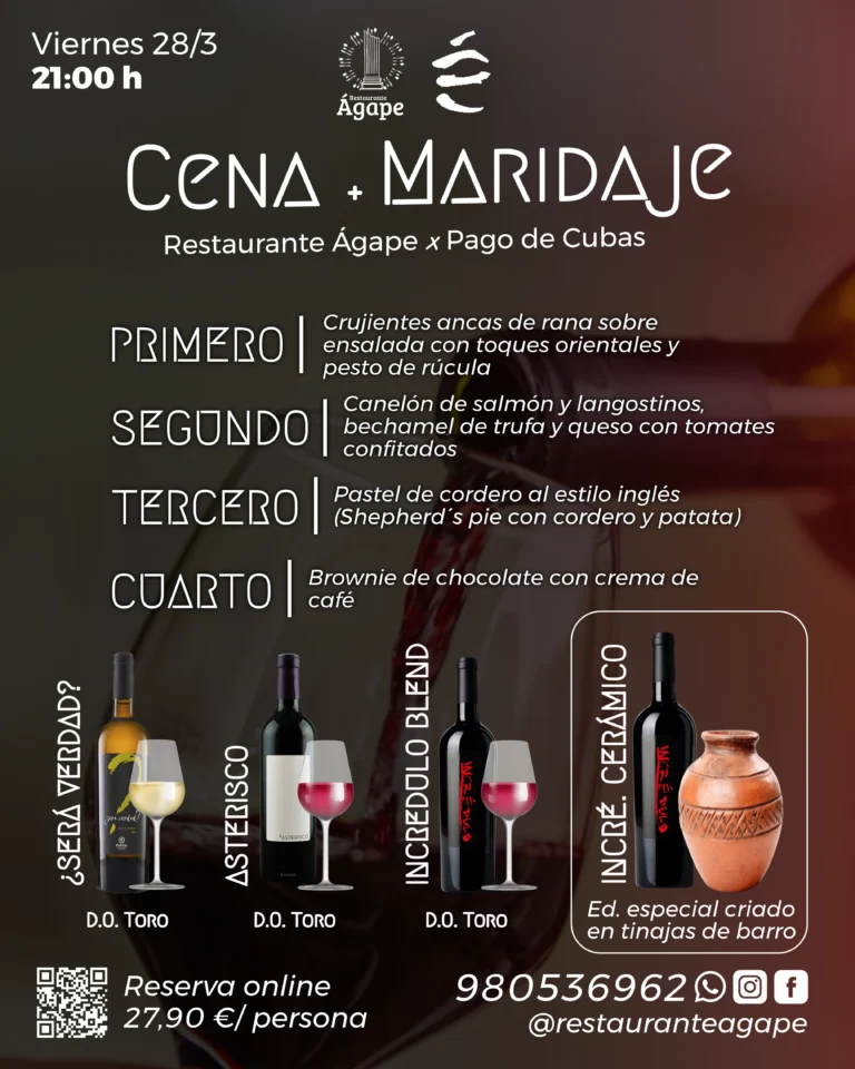 Cata Maridaje con Pago de Cubas